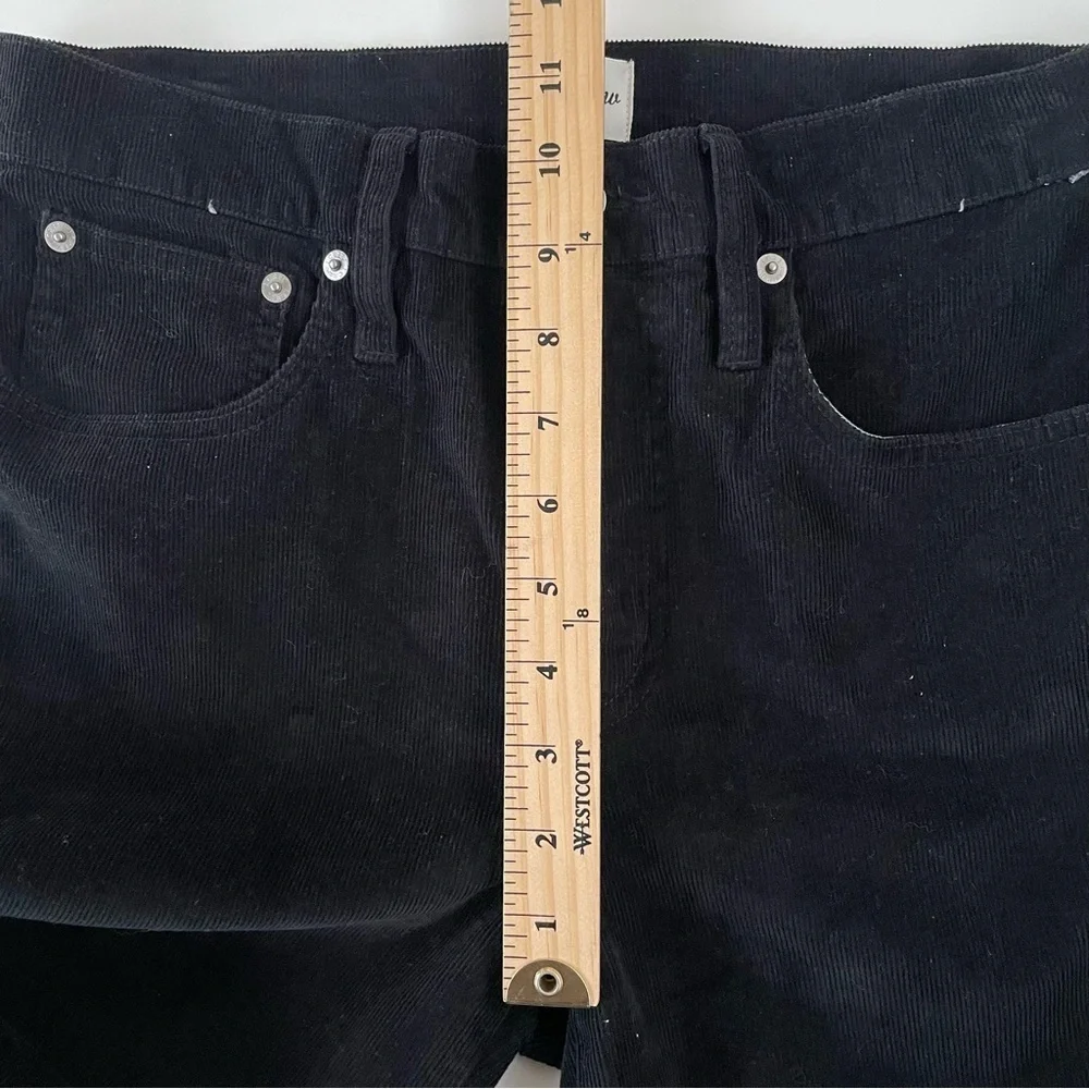 J.Crew Women's Black Vintage slim-straight corduroy pant Size 28, like new! - Picture 11 of 12
